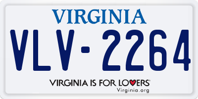 VA license plate VLV2264
