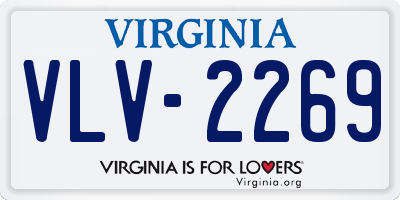 VA license plate VLV2269