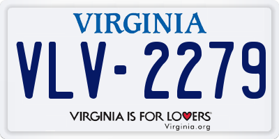 VA license plate VLV2279
