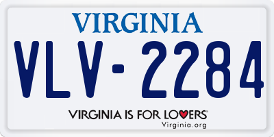 VA license plate VLV2284