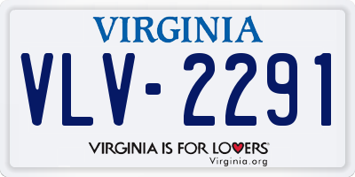 VA license plate VLV2291