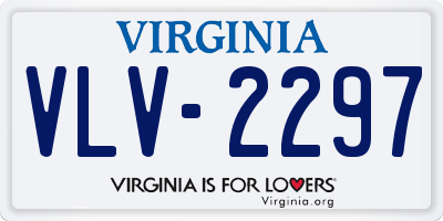 VA license plate VLV2297