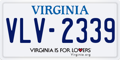 VA license plate VLV2339