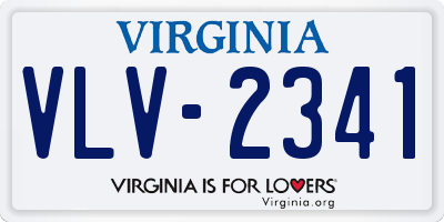 VA license plate VLV2341