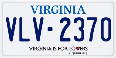 VA license plate VLV2370