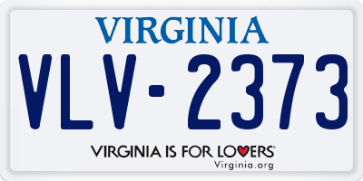 VA license plate VLV2373