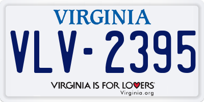 VA license plate VLV2395