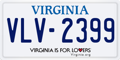VA license plate VLV2399