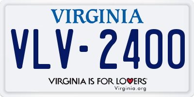 VA license plate VLV2400