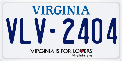 VA license plate VLV2404