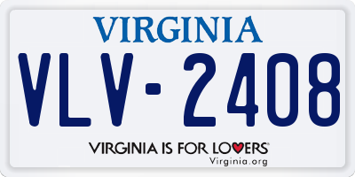 VA license plate VLV2408