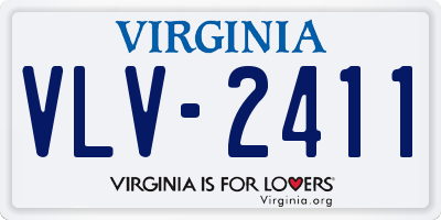 VA license plate VLV2411