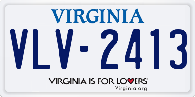 VA license plate VLV2413