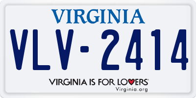 VA license plate VLV2414
