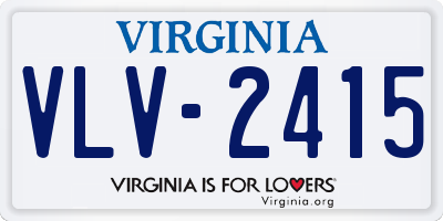 VA license plate VLV2415