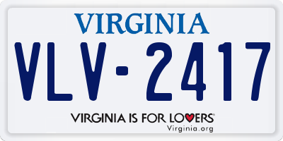 VA license plate VLV2417