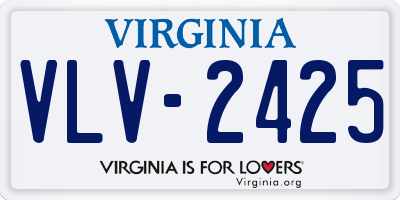 VA license plate VLV2425