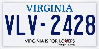 VA license plate VLV2428