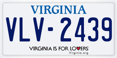 VA license plate VLV2439