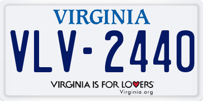 VA license plate VLV2440