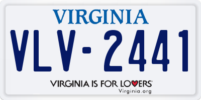 VA license plate VLV2441