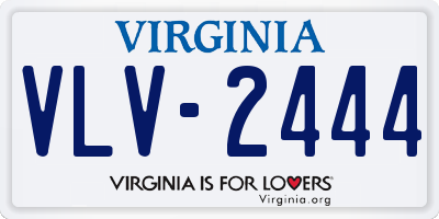 VA license plate VLV2444