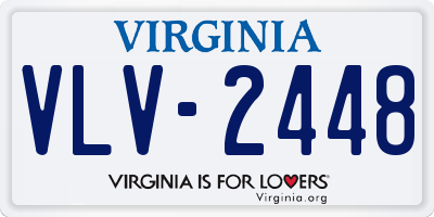 VA license plate VLV2448