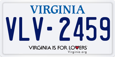 VA license plate VLV2459