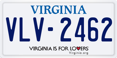VA license plate VLV2462