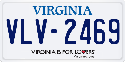 VA license plate VLV2469