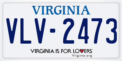 VA license plate VLV2473