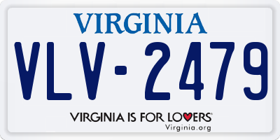 VA license plate VLV2479