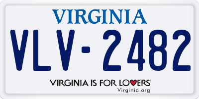 VA license plate VLV2482
