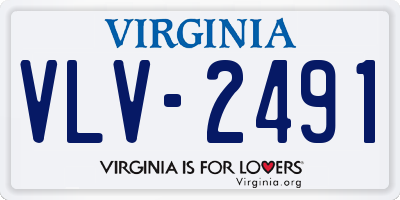 VA license plate VLV2491