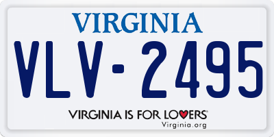 VA license plate VLV2495