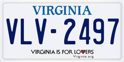 VA license plate VLV2497