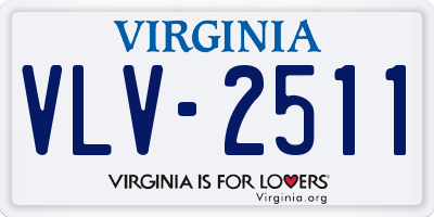 VA license plate VLV2511