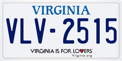 VA license plate VLV2515