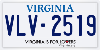 VA license plate VLV2519