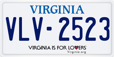 VA license plate VLV2523