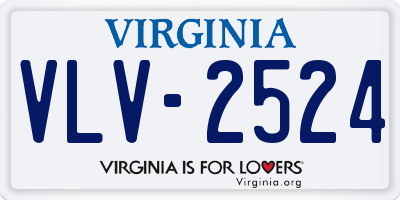 VA license plate VLV2524