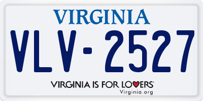 VA license plate VLV2527