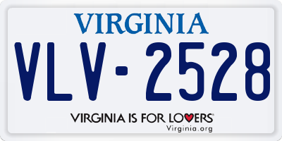 VA license plate VLV2528