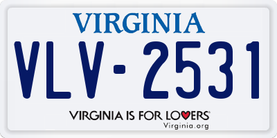 VA license plate VLV2531