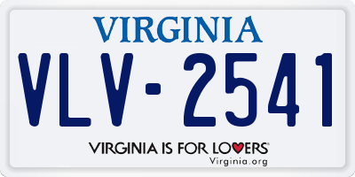 VA license plate VLV2541