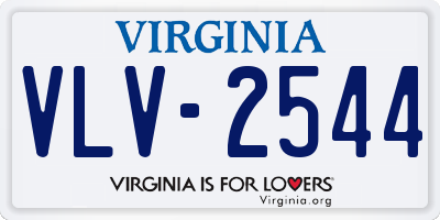 VA license plate VLV2544