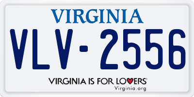 VA license plate VLV2556