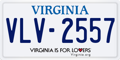 VA license plate VLV2557