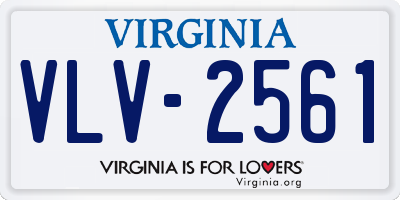 VA license plate VLV2561