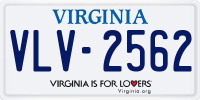 VA license plate VLV2562